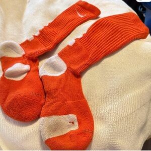 Nike Men's Athletic Socks in Orange and White